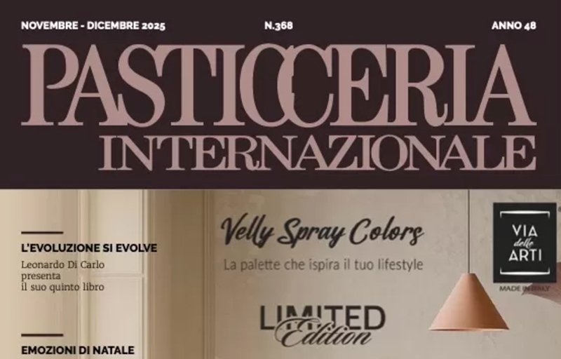 We are featured on the cover of “Pasticceria Internazionale”